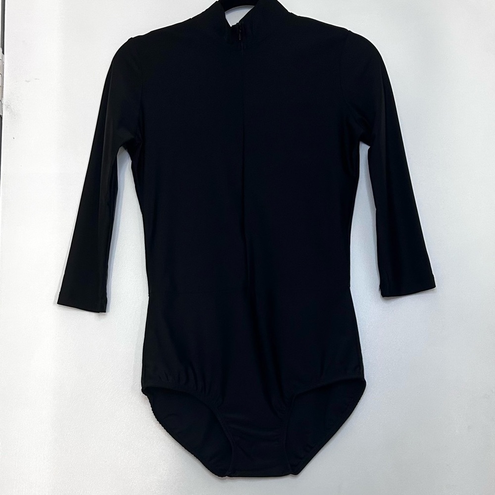Artistic Dance Designs Black Long Sleeve Dance Leotard, size M